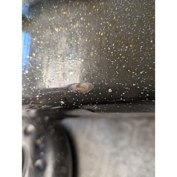 GHC Enamelware Turkey Roaster Lid 16x12x4 BLACK WHITE SPECK USA - Picture 12 of 14